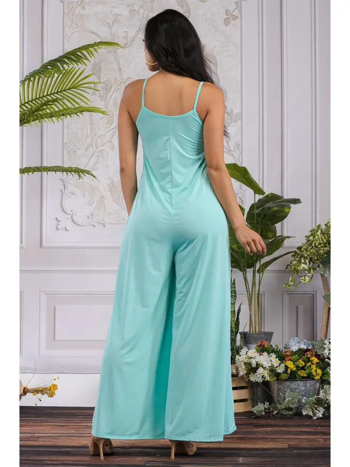 Jumpsuit Wide-Leg, Sea Foam