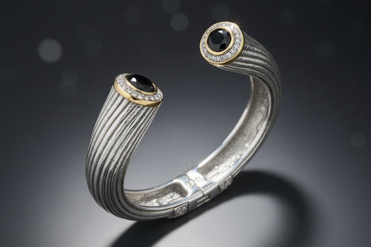14K Gold Plated Open Cuff Bangle Bracelet