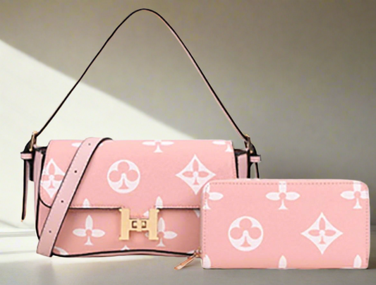 Crossbody Messenger Bag + Crossbody Pink