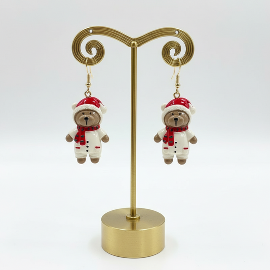 FESTIVE BEAR EARRINGS
