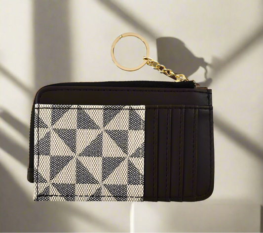 Key Chain Card Wallet, Taupe