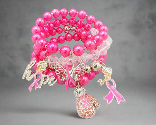 HOPE STRETCH BRACELETS PINK PEARL