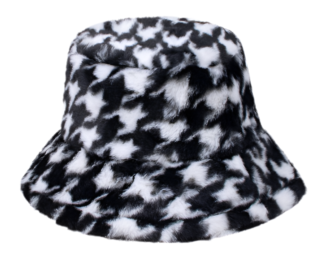 Houndstooth Bucket Hat