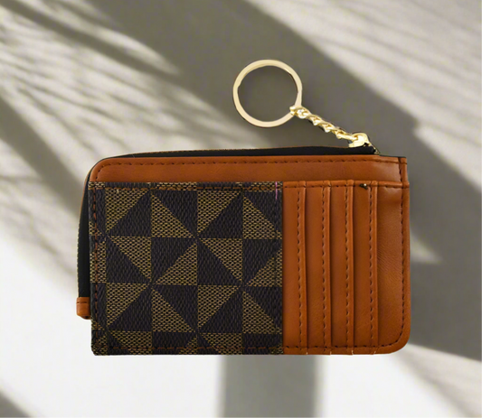 Key Chain Card Wallet, Coffee