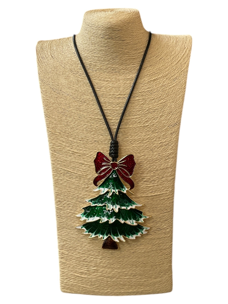 FESTIVE TREE WITH BOW, LONG