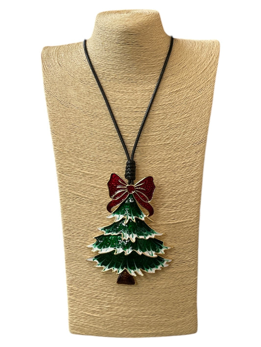 FESTIVE TREE WITH BOW, LONG