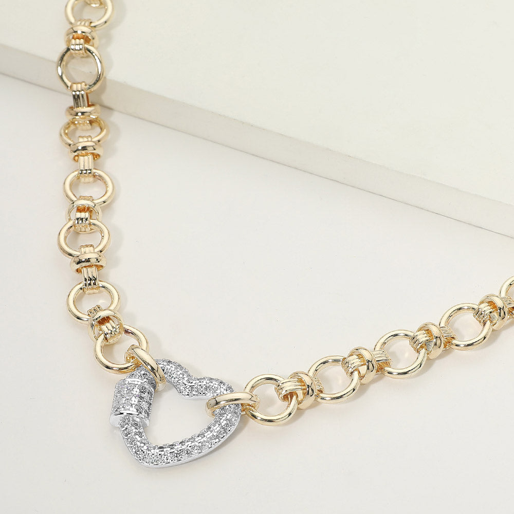 Heart Necklace 14K Gold Plated