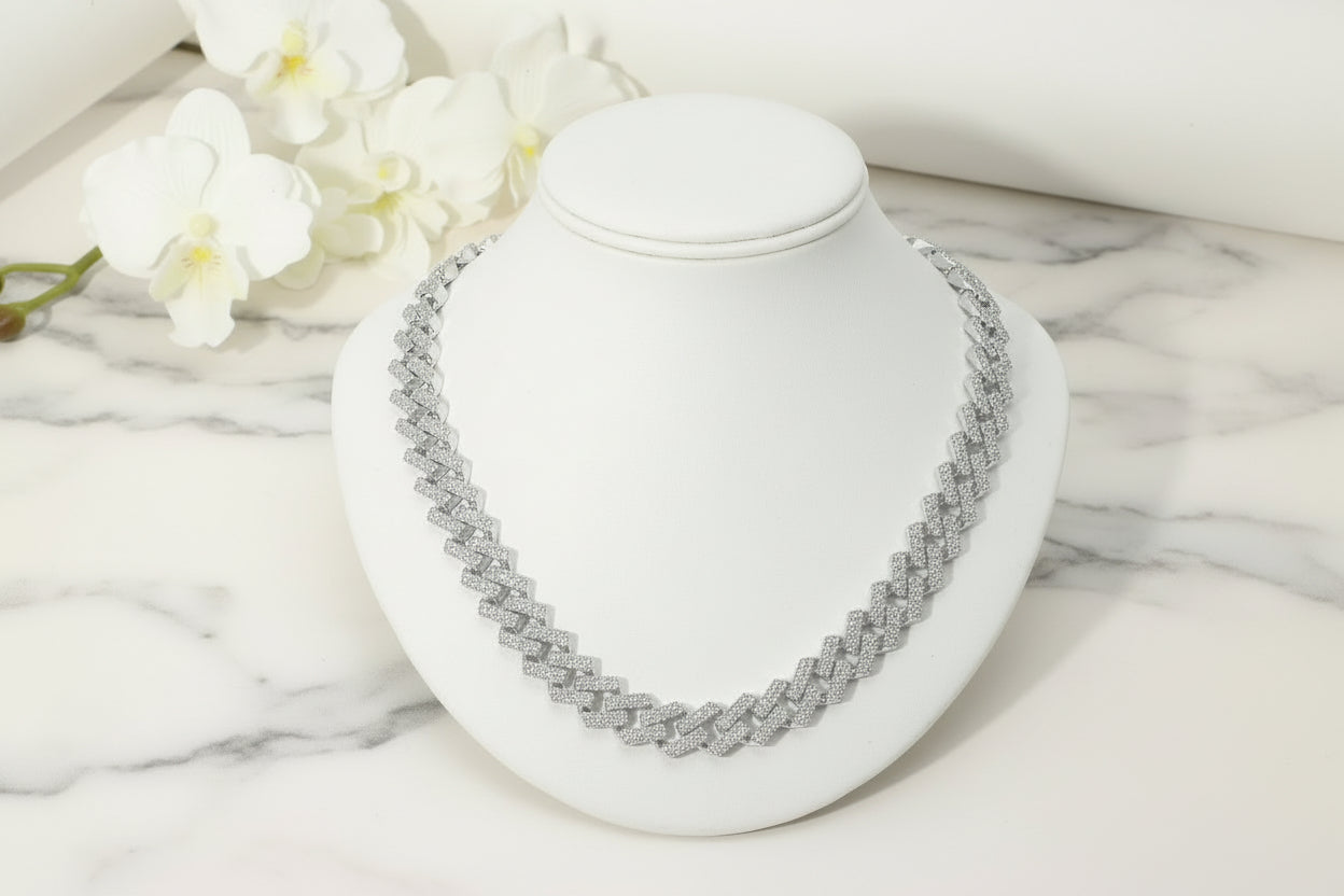 Cuban Link Chain, Silver