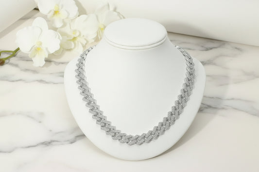 Cuban Link Chain, Silver