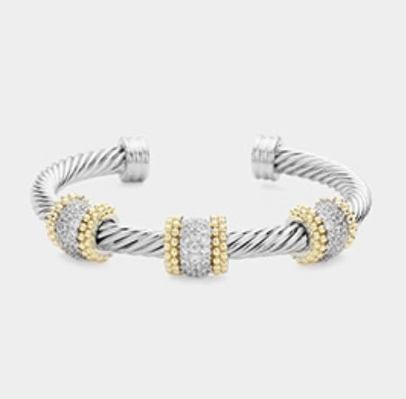 Triple Bar Bracelet Cuff