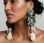 Dangle Flower Earrings