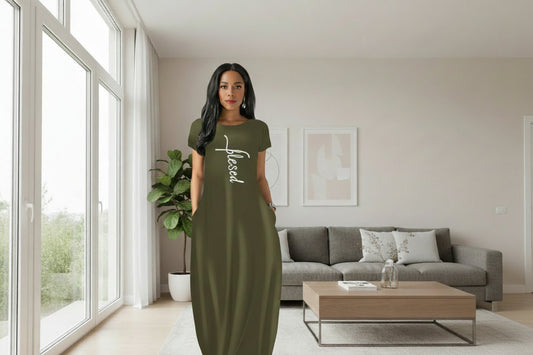 Blessed Dress, Olive