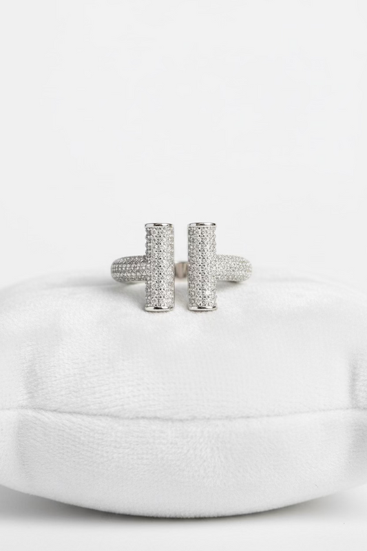 Elegant 18K Gold Plated T Ring