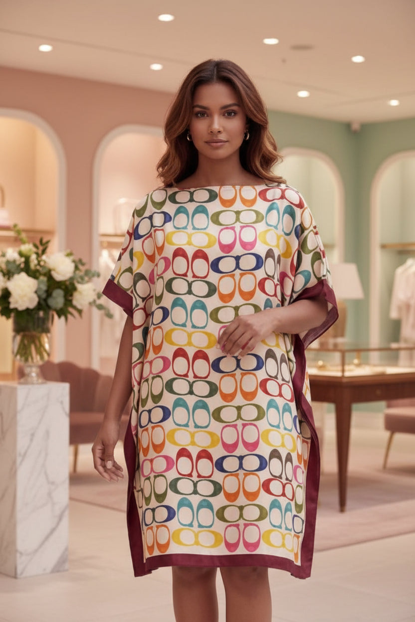Geometric Print Kaftan