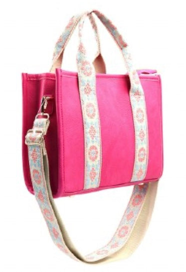 Guitar Strap Tote Pink