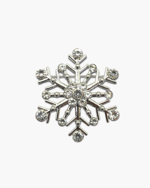 Snowflake Brooch-Silver