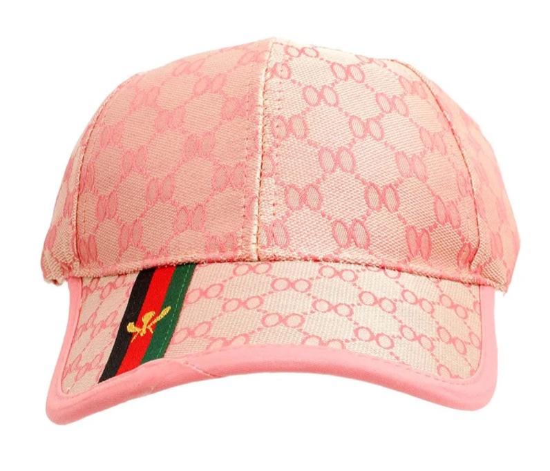 Designer Inspired Pink Baseball Cap