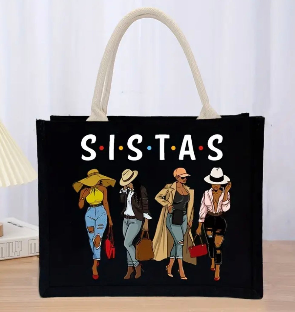 Sistas Print Portable Shoulder Bag/Tote