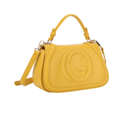 Crossbody Satchel Handbag, Mustard