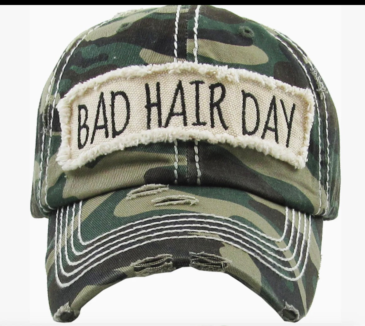 Bad Hair Day Camo Cap