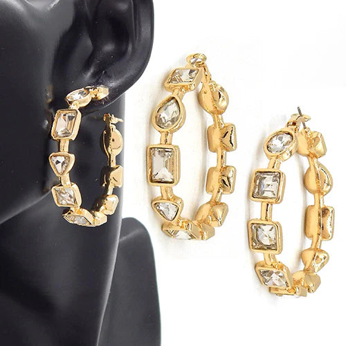 Bold Geometric Hoop Earrings