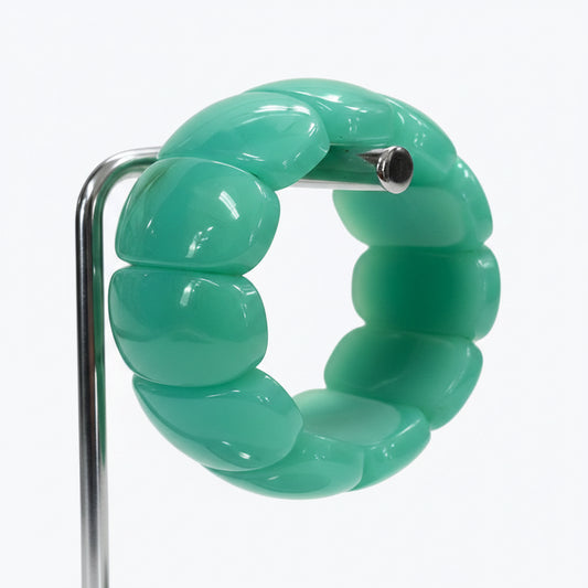 Chunky Aqua Stretch Bracelet