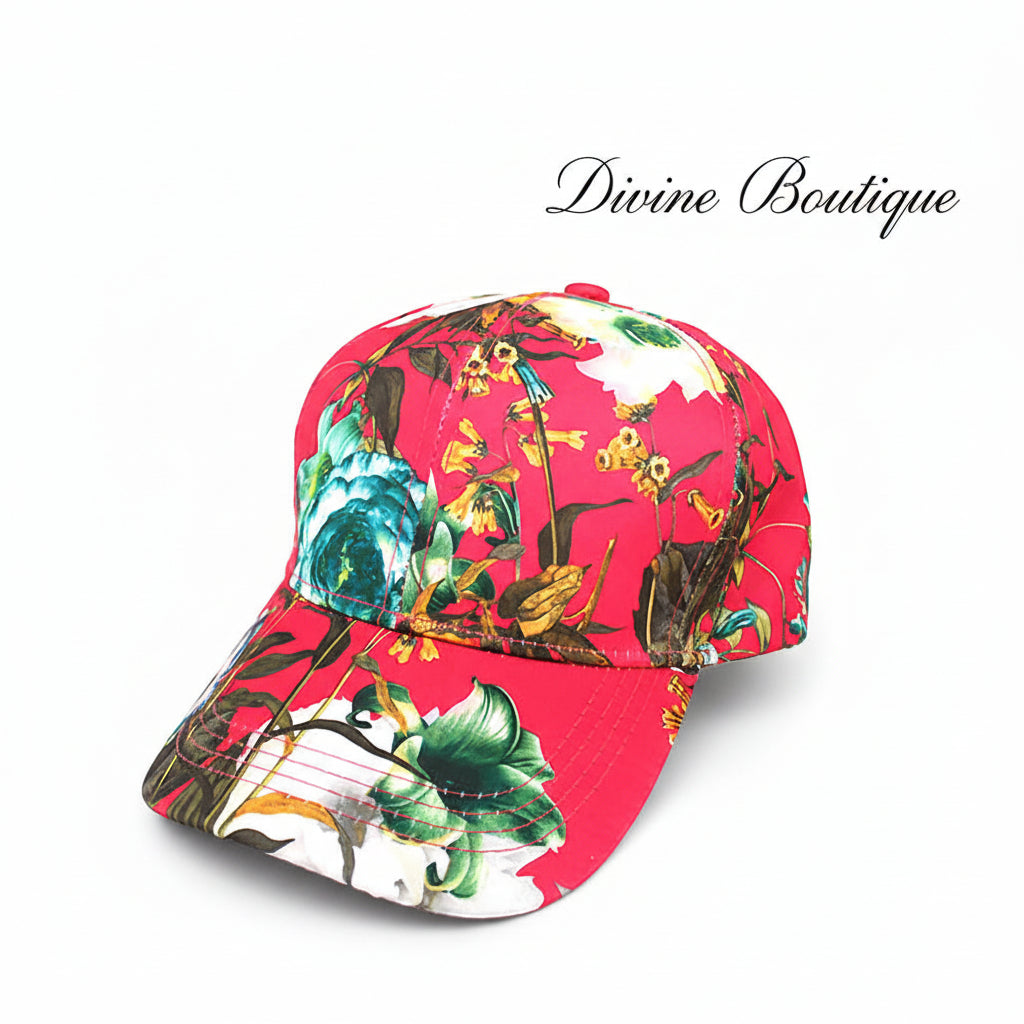 Tropical Bloom Cap, Pink