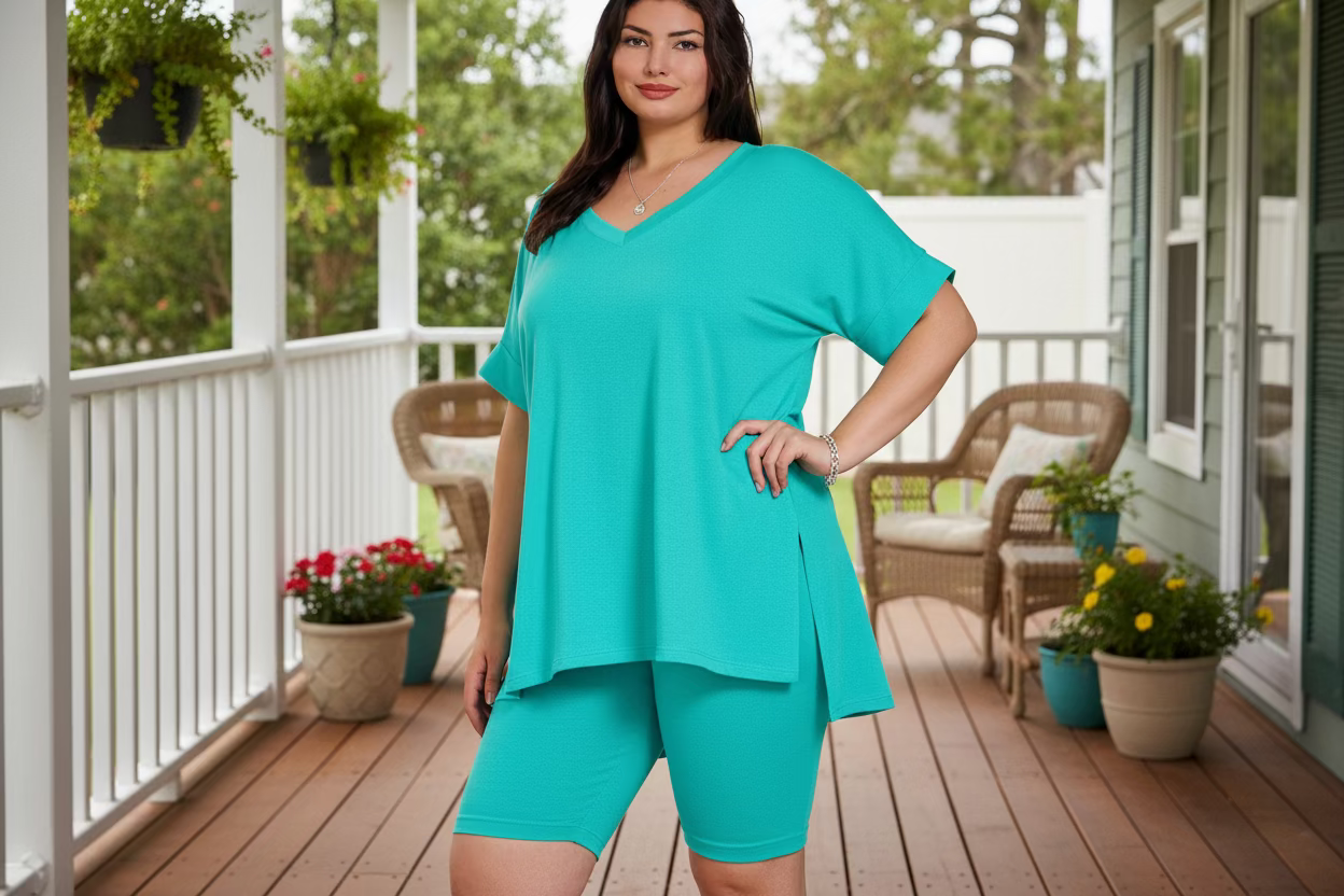 Short Set, Teal