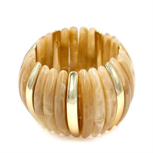 Cream Gold Stretch Bracelet