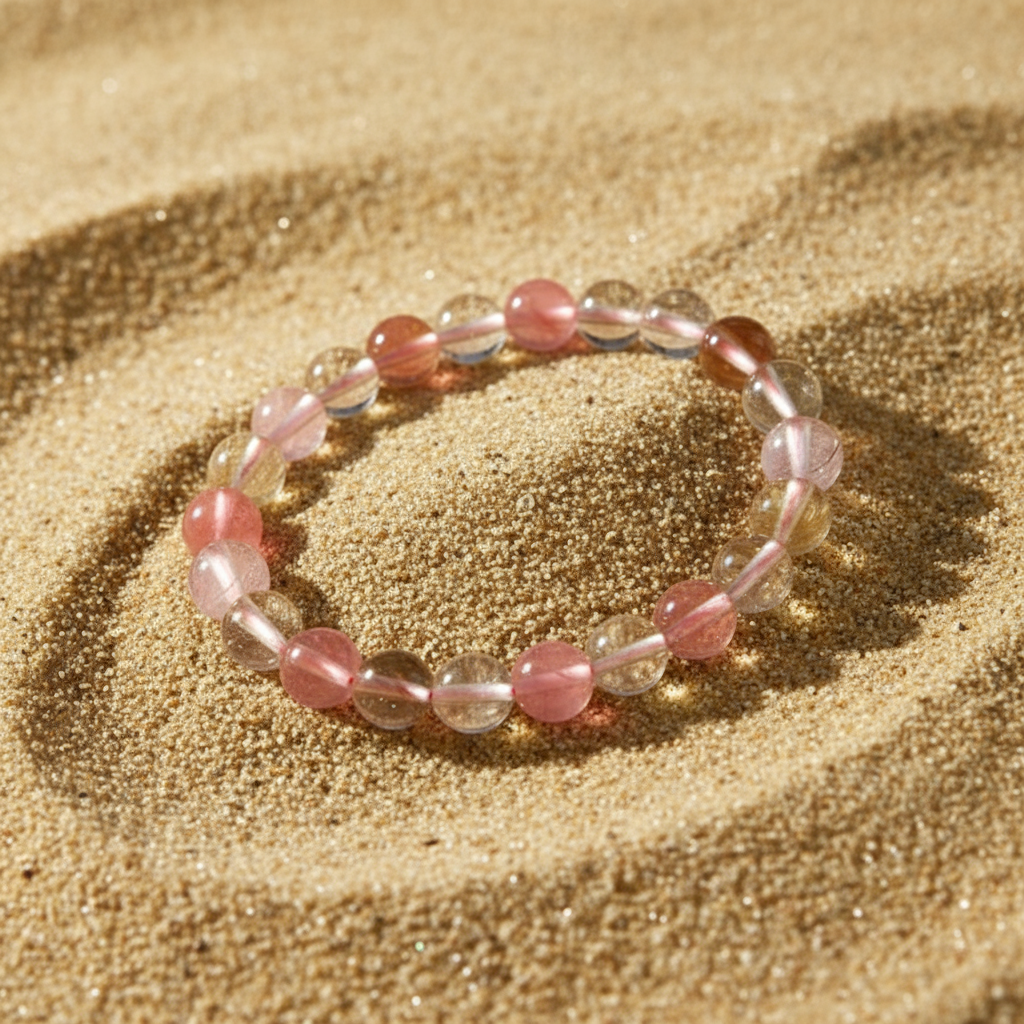 CLEAR MIX SEMI-PRECIOUS STONE BRACELET