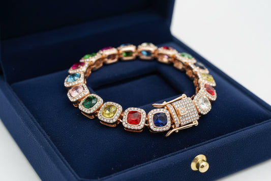 Radiant Sparkle Multi Color Stones Bracelet
