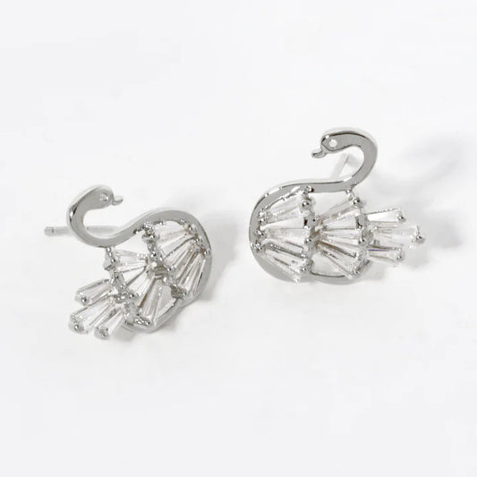 Sparkle Swan Earrings