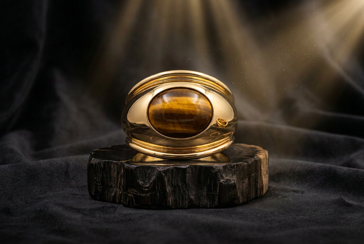Gold Wide Band Bangle