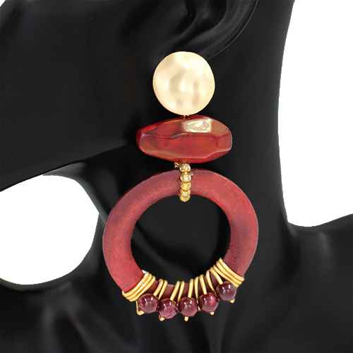 Boho Circle Statement Earrings