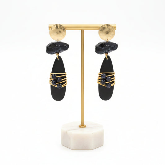 BOHO Fashion Earrings, Black