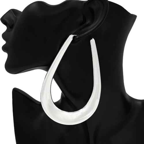 Oval Hoop Earrings