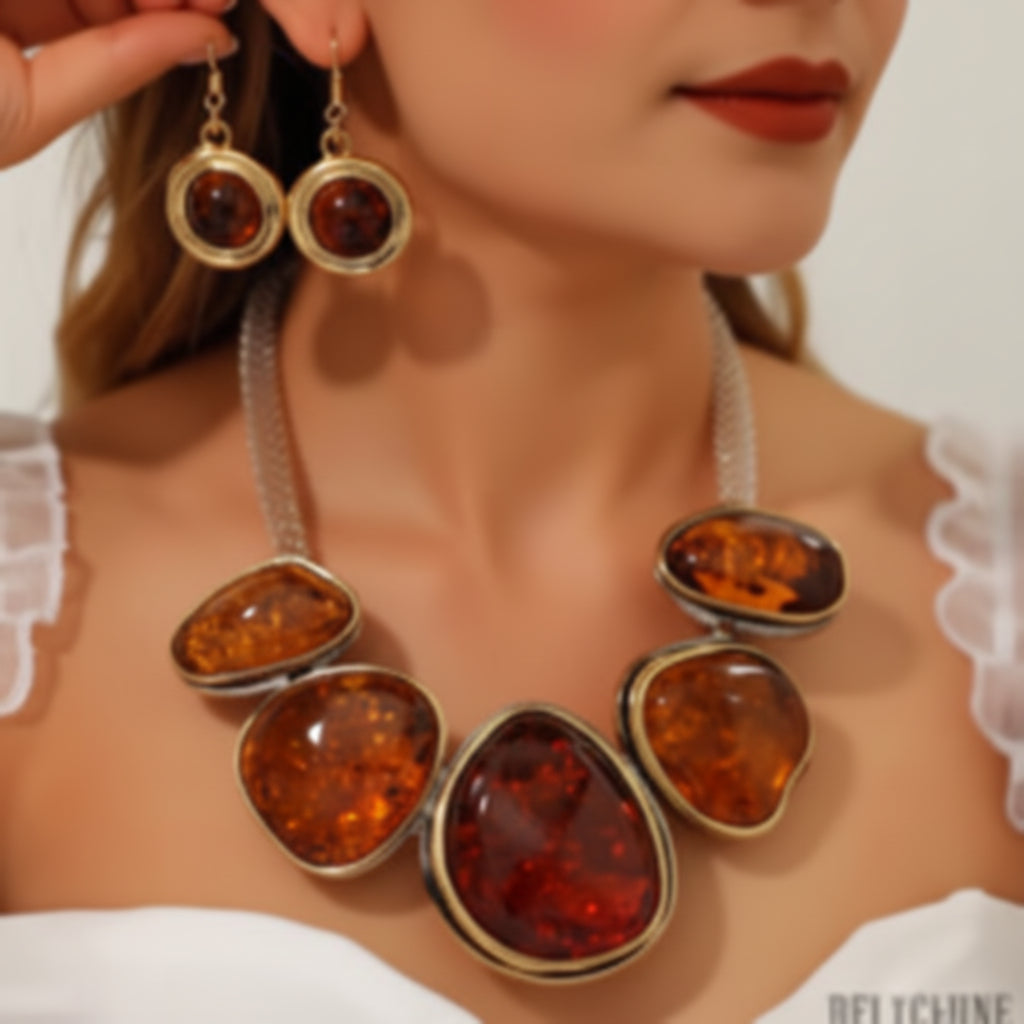 Tortoise Statement Necklace