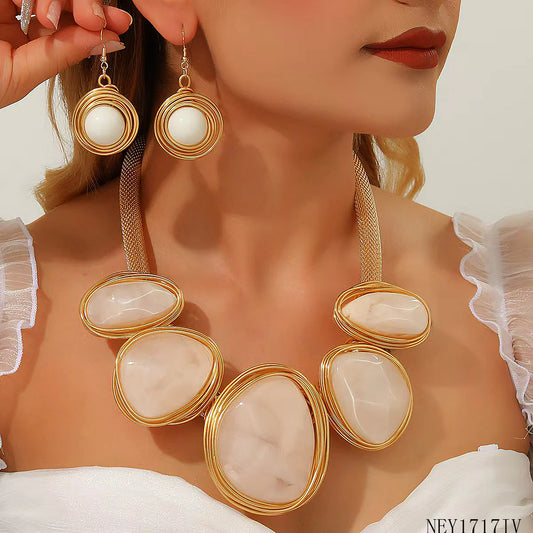 Cream Pearl Statement Necklace