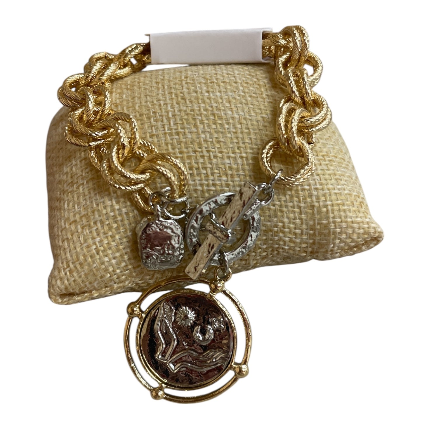 COIN CHARM TOGGLE BRACELET