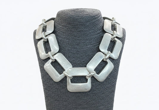 Chunky Link Collar Necklace, Gold/Silver
