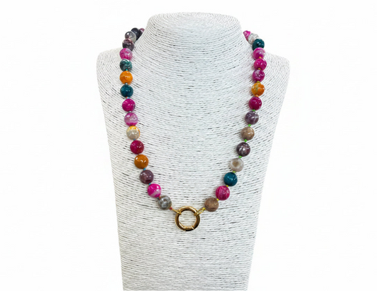 Natural Stone Necklace, Multi