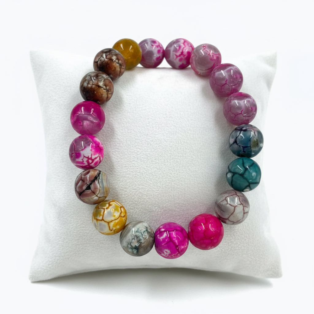 Natural Stone Stretch Bracelet, Multi