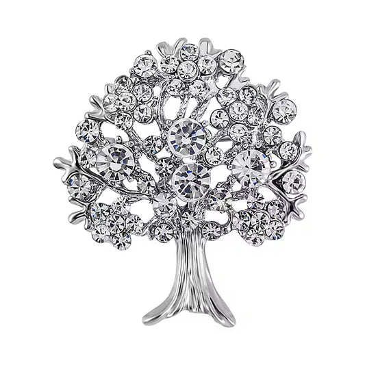 TREE OF LIFE BROOCH, AB STONES