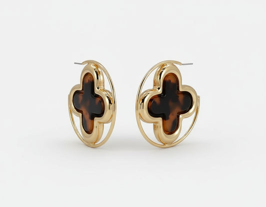 Tort Hoop Earrings