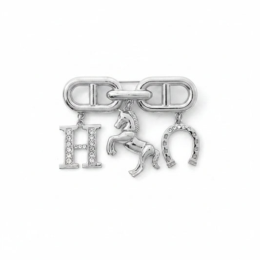Silver Charm Brooch