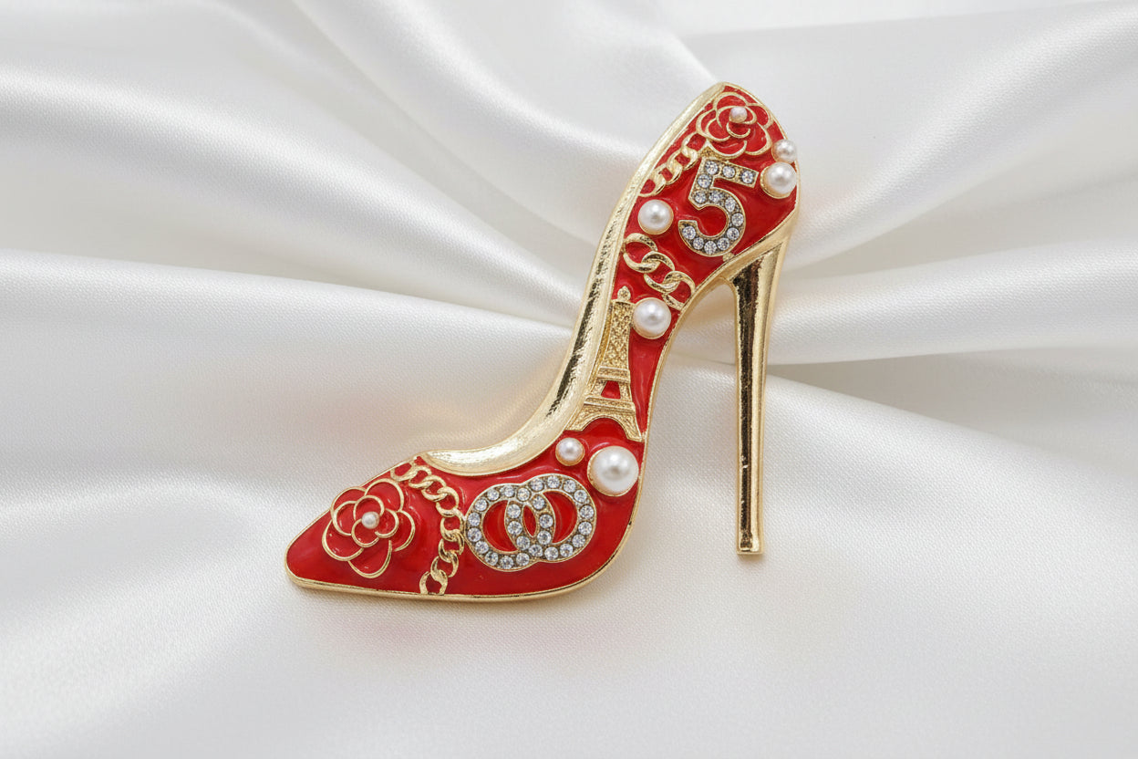 High-Heel Shoe Brooch
