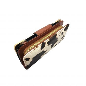 COW PRINT PATTERN WALLET