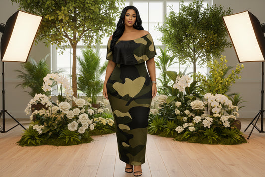 Camo Maxi Dress