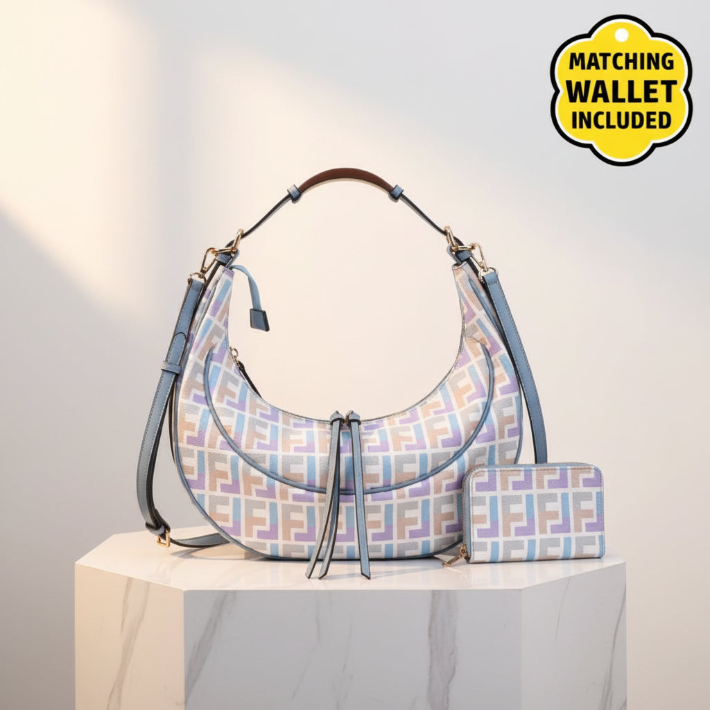 Hobo Handbag, Blue