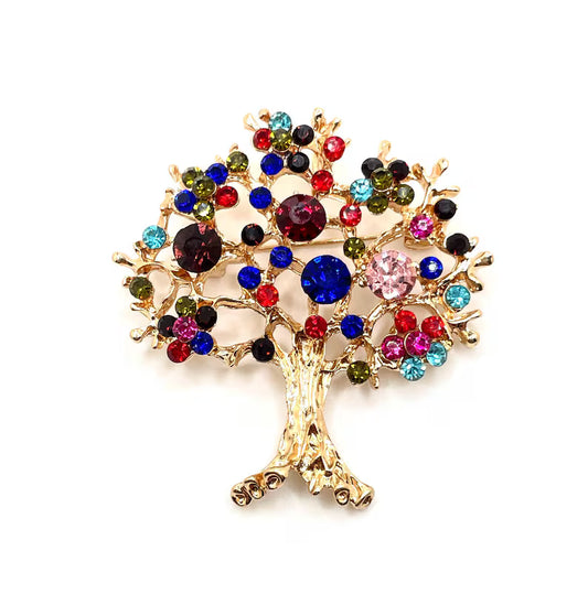 TREE OF LIFE BROOCH, MULTI